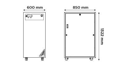 Genius Nitrogen Generator 3010,13,20,22 Dimensions